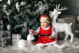 Christmas Baby Photoshoot Ideas | Christmas Theme Baby Shoot